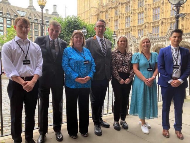 At Westminster for a showing of Olivia's Story